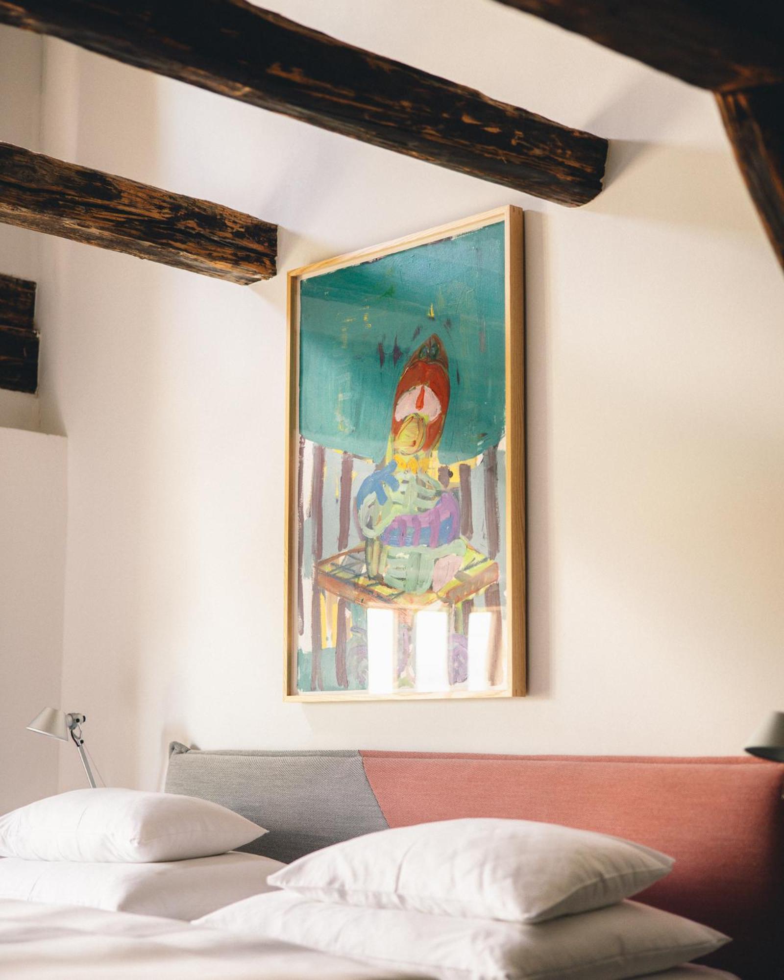 Kai 36 - Hotel Zwischen Fels Und Fluss Грац Екстериор снимка A painting by the artist